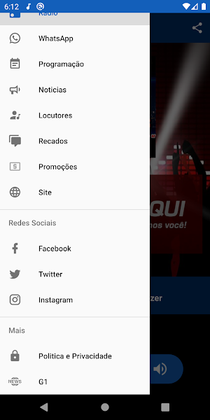 Rádio Web Ebenezer Screenshot 2