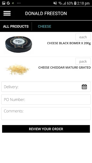 Donald Freeston Fresh Produce Screenshot 1