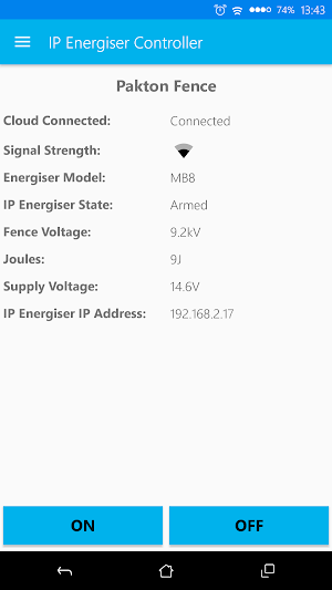 IP Energizer Controller Screenshot 0