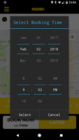 Broadway Cab Screenshot 2