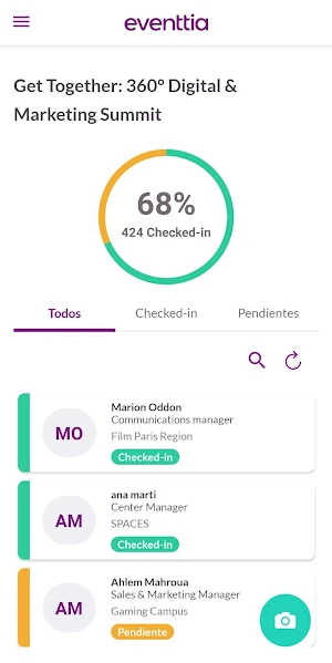 Eventtia Check-in Screenshot 2