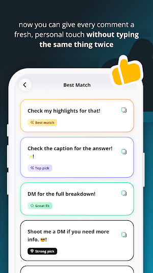 engagereply AI: Smart Replies Screenshot 2