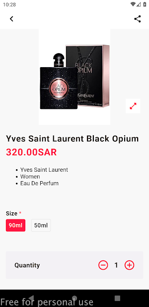 Perfume Boutique Screenshot 1