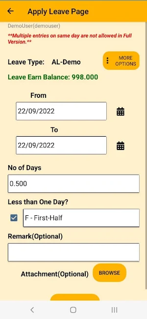 EXACOM ESS Demo Screenshot 3