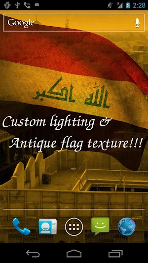 Iraq Flag Live Wallpaper Screenshot 3