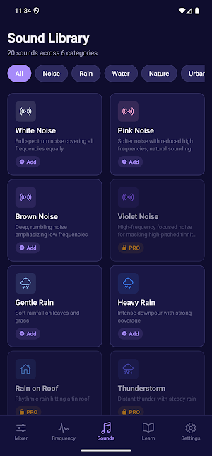TinniCalm: Tinnitus Relief Screenshot 2