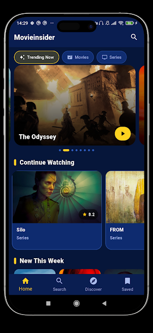 Movieinsider : Movies & series Screenshot 1