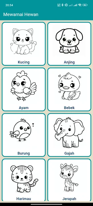 Mewarnai Binatang Screenshot 1