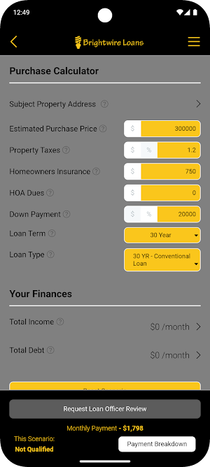 Brightwire Loans Screenshot 2