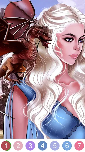 Beauty&Beast Paint by Numbers Screenshot 3