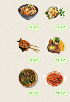 Thailand Food Stickers Screenshot 2