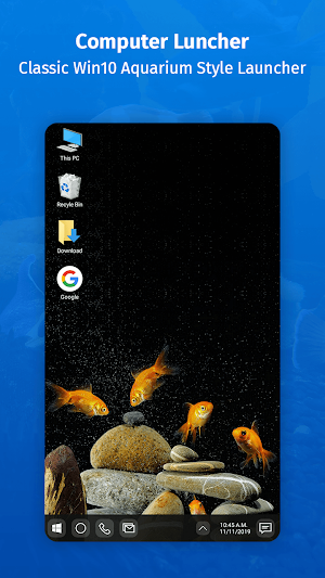 Computer launcher Aquarium Screenshot 0