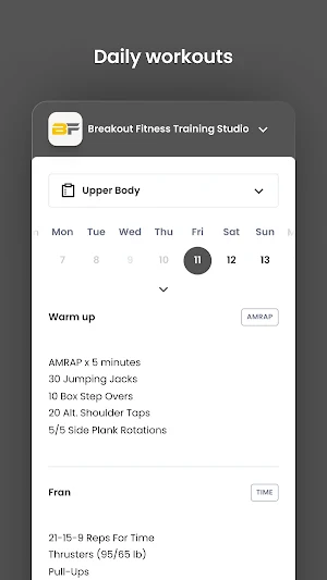 Breakout Fitness Training Screenshot 3
