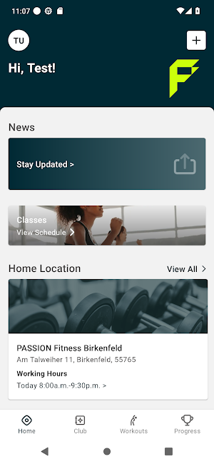 PASSION Fitness Studio Screenshot 2