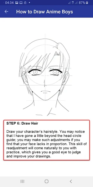 How to Draw Anime Boy Tutorial Screenshot 2