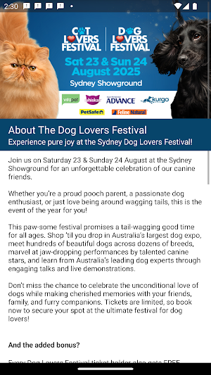 Cat & Dog Lovers Festival Screenshot 1
