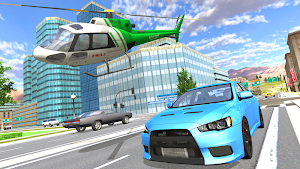 Helicopter Flying Simulator: Car Driving Screenshot 1