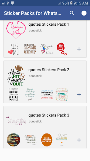 Quote Stickers for WhatsApp - WAStickerApps Pack Screenshot 0