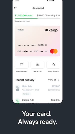 Keep: All-in-One Banking Screenshot 3