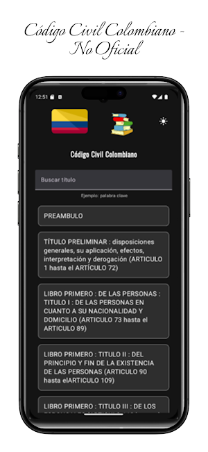 Código Civil Colombiano Screenshot 2