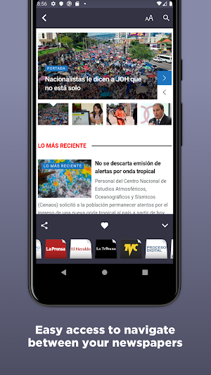 Honduran Newspapers Screenshot 2