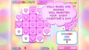 Valentine Hearts Collapse Game Screenshot 2