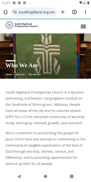 South Highland Presbyterian Screenshot 1