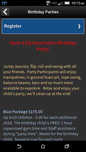 GymQuarters Screenshot 2