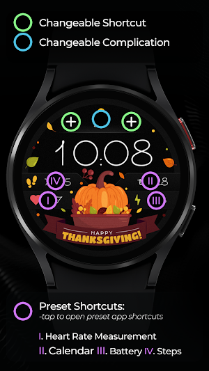 TVV Thanksgiving Watch Face Screenshot 3