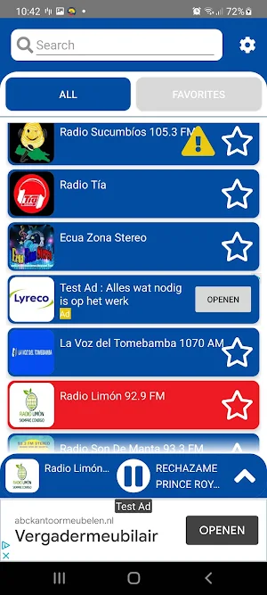 Ecuador Radio – Ecuadorian AM & FM Radio Tuner Screenshot 1