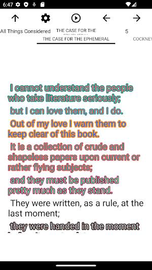 Book: All Things Considered Screenshot 2