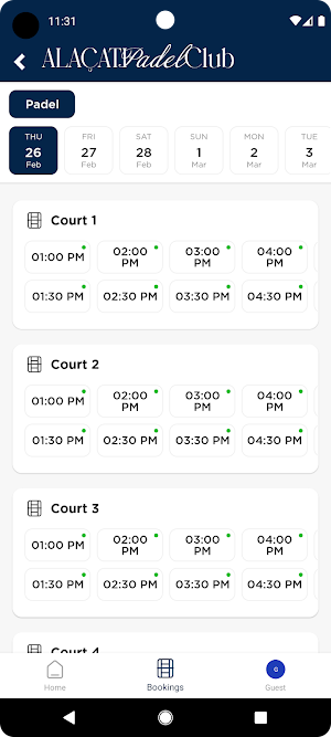 ALAÇATI PADEL CLUB Screenshot 1
