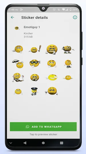 Emotiguy WASticker Screenshot 0