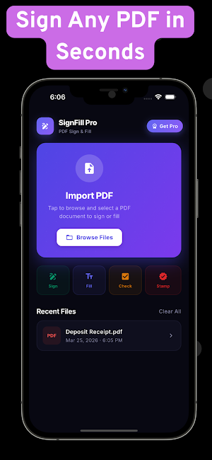Fill and Sign PDF - SignFill Screenshot 0