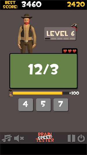 Brain Speed Test: Solve Math Exercises & Puzzles Screenshot 1