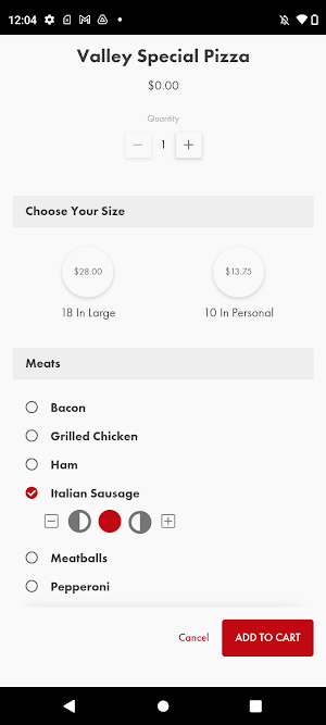 The Valley Pizzeria Screenshot 2