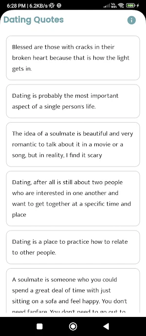 Dating Quotes and Sayings Screenshot 0