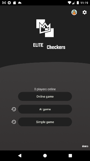 Elite Checkers - AI & Online Screenshot 0