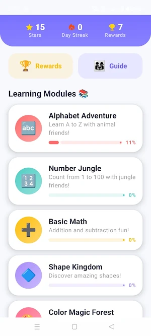 PlayNLearn-Learning App Screenshot 1
