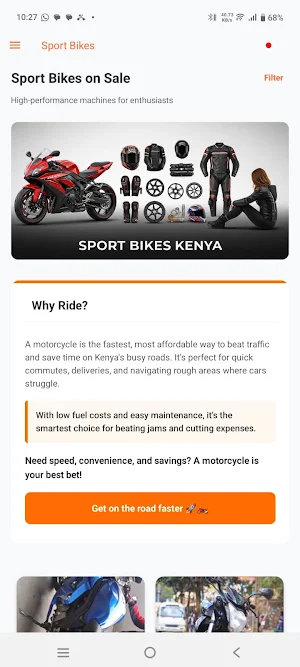 Sport Bikes Kenya Screenshot 1