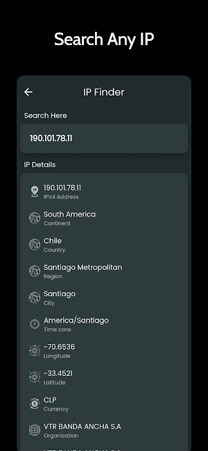 IP Finder Screenshot 2