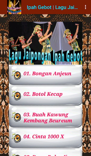 Lagu Jaipongan Ipah Gebot Screenshot 2