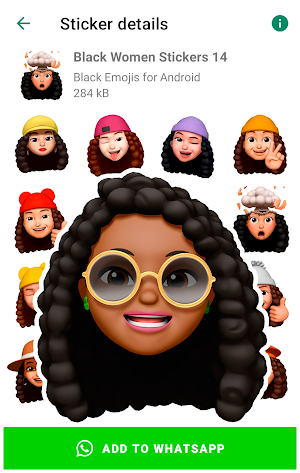 Black Emojis for WhatsApp Screenshot 3
