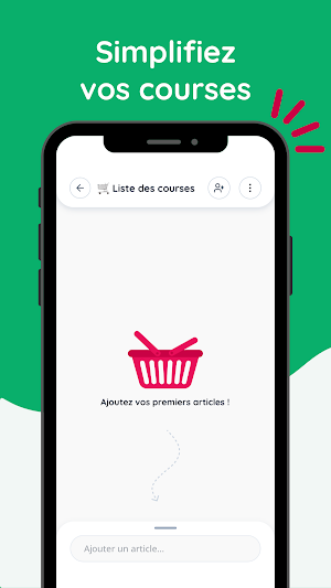 Liste de courses partagée Screenshot 0