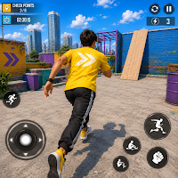 Rooftop Parkour Going Up