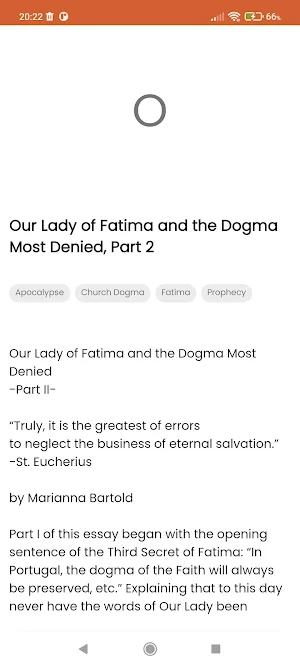 Catholic Faith Articles Screenshot 1