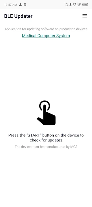 BLE Updater Screenshot 0