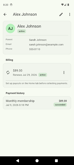 ClubDues: Team Fees & Rosters Screenshot 2