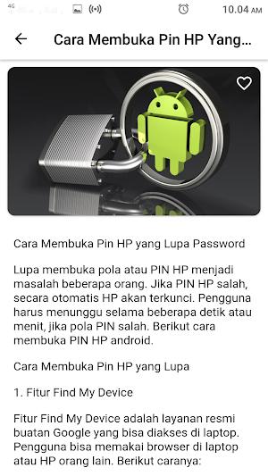 Cara Buka Pin Hp yang Lupa Screenshot 1
