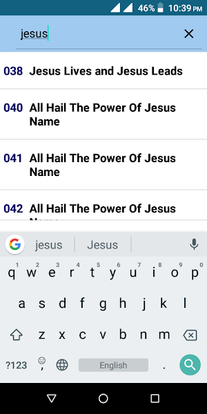 Baptist Hymnal Screenshot 3